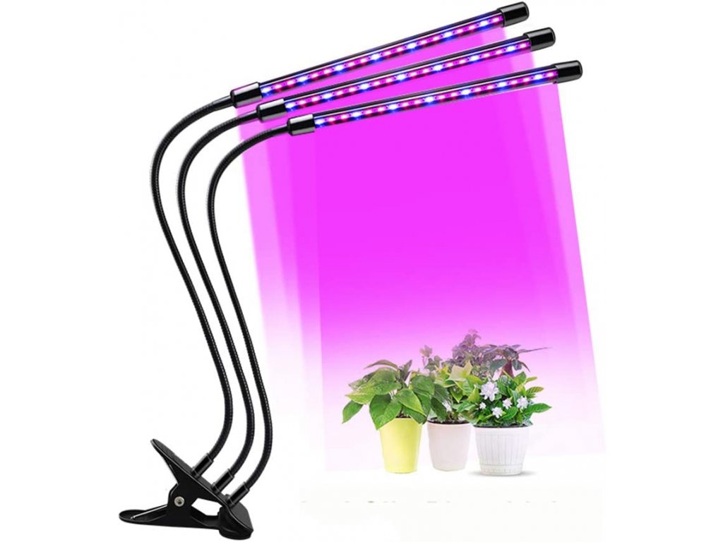 speciális LED fény a növények számára – három ágú